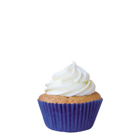 Forminha Mini Cupcake Impermeável Azul Royal C/45 - Mago