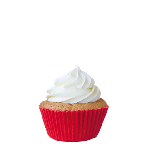 Forminha Mini Cupcake Impermeável Vermelha C/45 - Mago