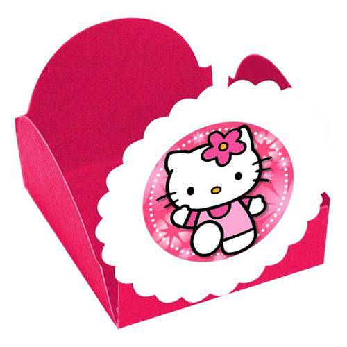 Forminhas para Doces Hello Kitty Pink- 10 Unds