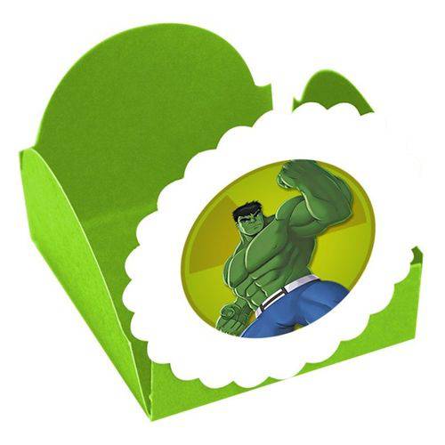Forminhas para Doces Hulk Verde - 10 Unds