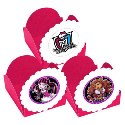 Forminhas para Doces Monster High Pink 10 Unds