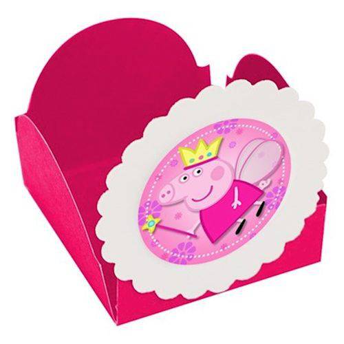 Forminhas para Doces Peppa Pig Princesa Pink 10 Unds