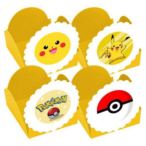 Forminhas para Doces Pokémon Amarela 10 Unds