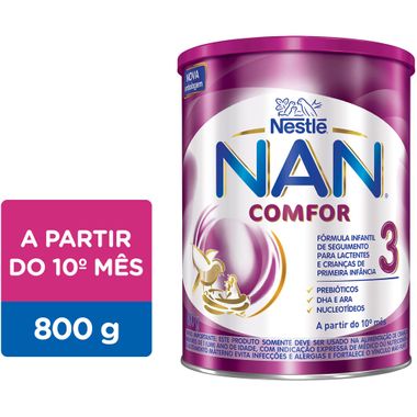 Fórmula Infantil Nan 3 Comfor Nestlé 800g
