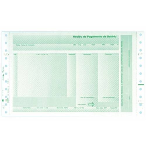 Formulário Pré Impresso 2 Vias Recibo de Pagamento Lab 02 Verde Cx C/ 3.000