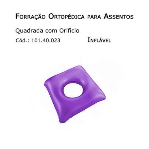 Forrações de Assento - Quadrada com Oríficio (inflável) - Bioflorence - Cód: 101.0023