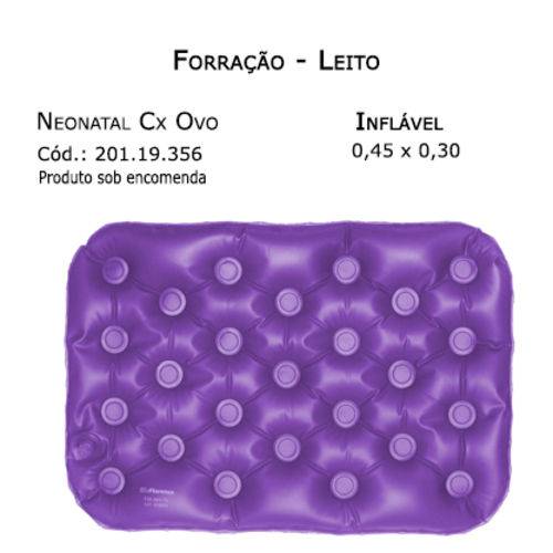 Forrações de Leito - Caixa de Ovo Neonatal (inflável 0,45 X 0,30m) - Bioflorence - Cód: 201.0356