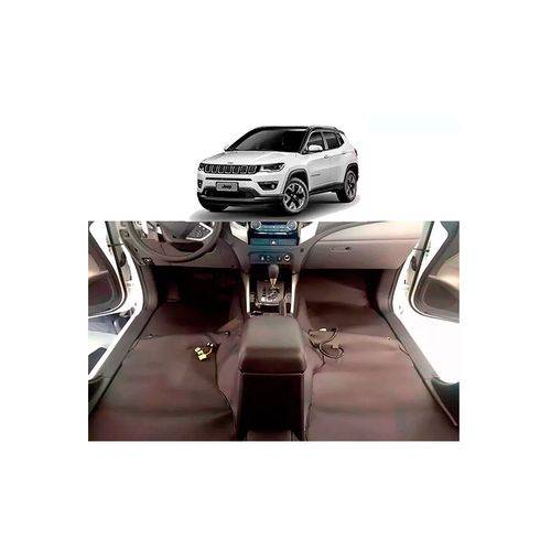 Forro Super Luxo Automotivo Assoalho para Jeep Compass 2016 a 2018