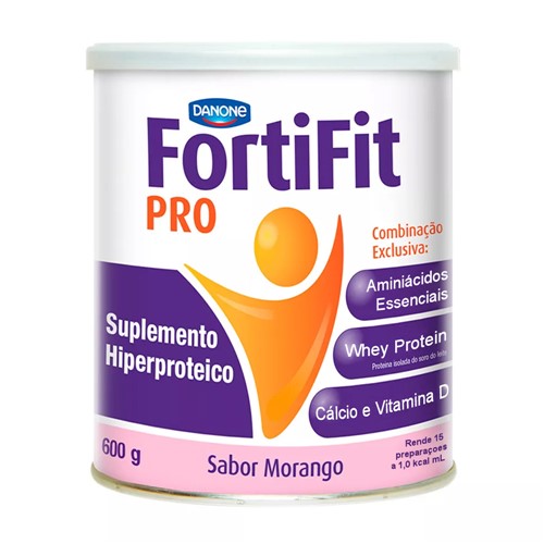 FortiFit PRO Morango Suplemento Hiperproteico 600g