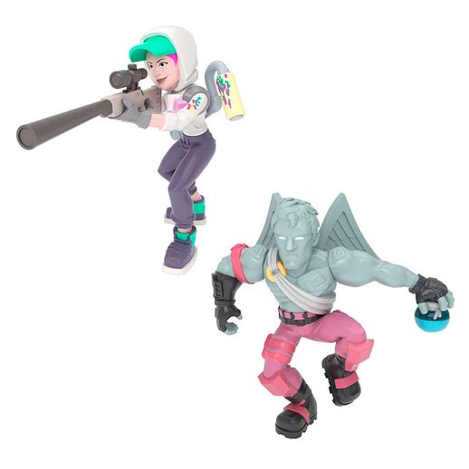 Fortnite Conjunto com 2 Mini Figuras Love Ranger e Teknique - Fun Divirta-se Fortnite Mini Love Ranger e Teknique - Fun Divirta-se