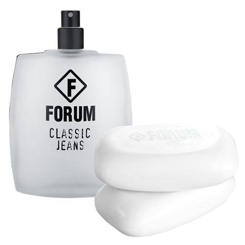 Forum Jeans Eau de Toilette Forum - Kit de Perfume Masculino + Sabonete Corporal
