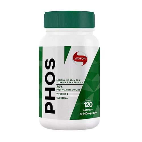 Fosfatidilcolina Phos - Vitafor - 120 Cápsulas de 500mg