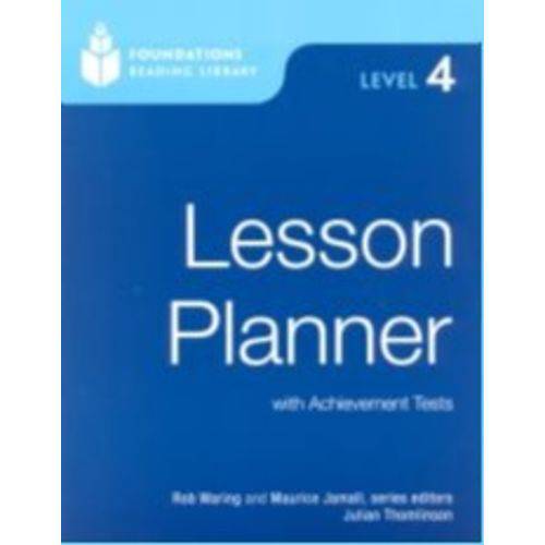 Foundations Readers Level 4 - Lesson Planner