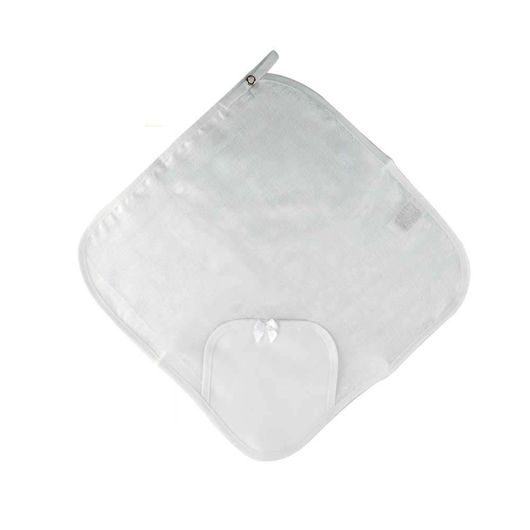 Fralda de Pano Luxo com Viés Branco para Sublimação Ref: 6501-01/01