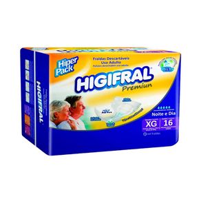 Fralda Descartável Higifral Premium com 16 XG Eurofral (Cód. 18211)