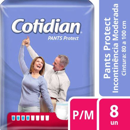 Fralda Geriátrica Cotidian Pants Protect P/M 8 Unidades