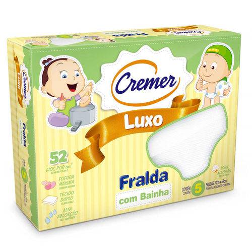 Fralda Luxo com Bainha - Cremer