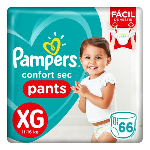 Fralda Pampers Confort Sec Pants Bag Xg 66 Unidades