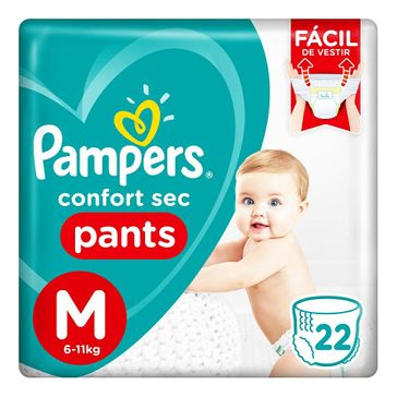 Fralda Pampers Confort Sec Pants M 22 Unidades