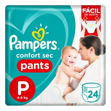 Fralda Pampers Confort Sec Pants P 24 Unidades