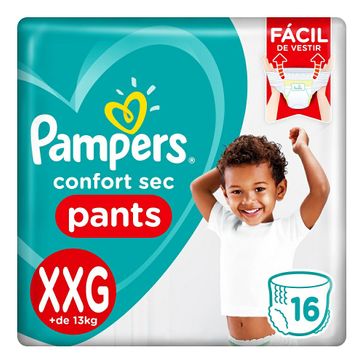 Fralda Pampers Confort Sec Pants XXG 16 Unidades