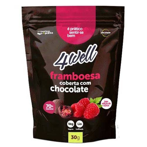 Framboesa Coberta com Chocolate 4well - 30gr