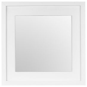 Framed View Espelho 44 Cm X 44 Cm Branco