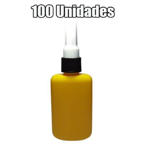 Frasco Amarelo com Bico Aplicador 100 Ml (100 Unidades)