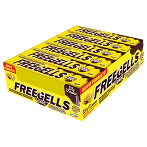 Freegells Drops Chocolate com Maracujá C/12 - Riclan