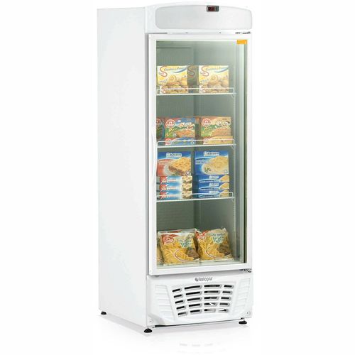 Freezer Expositor GLDF570 Gelopar Freezer Porta de Vidro GLDF570 Branco 220v
