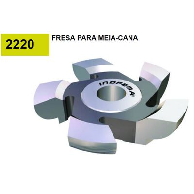 Fresa Meia Cana AR 140x025x30x5Z - Indfema 222204 222204