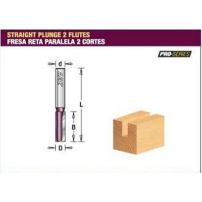 Fresa Reta Paralela 2 Cortes 12x45mm H12mm - Amana Tools FR132 FR132