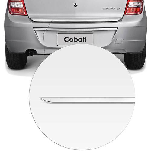 Friso Cromado Resinado Traseiro Porta Malas GM Cobalt 2011 a 2015 Excelente Fixação Fácil Aplicação