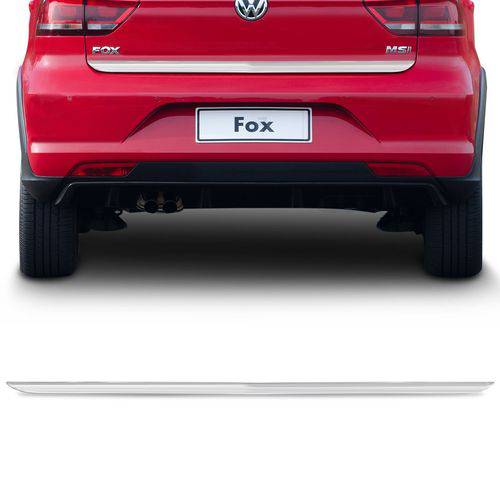 Friso Cromado Resinado Traseiro Porta Malas VW Fox 2015 a 2017 Excelente Fixação Fácil Aplicação