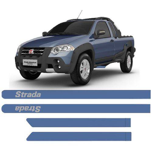 Friso Lateral Fiat Strada Adventure Pintado