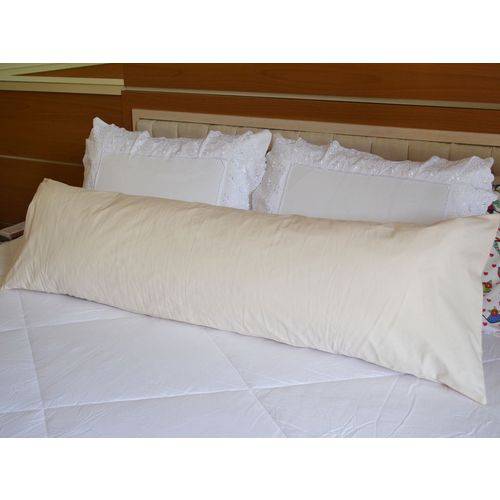Fronha Avulsa Percal de Microfibra Acetinado para Travesseiro Body Pillow 40cm X 1,30m