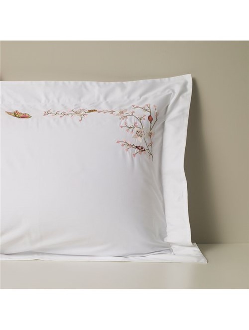 Fronha Ladybug Garden - Branco-colorido - 50x70