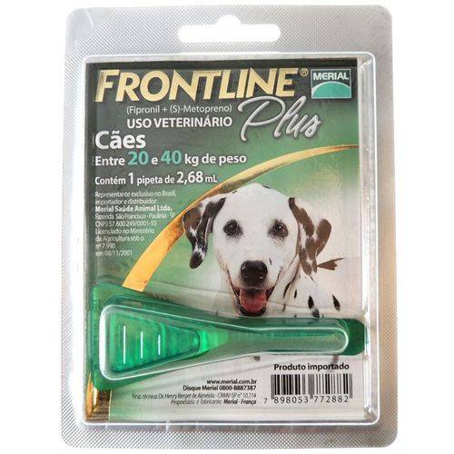 Frontline Plus P/cães de 20/40 Kg
