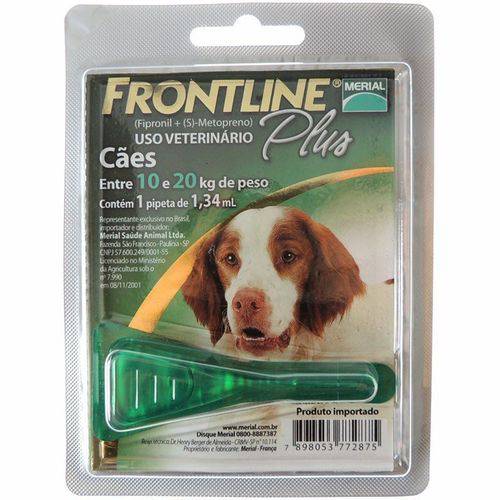 Frontline Plus P/cães de 10/20 Kg