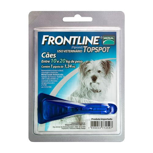 Frontline Topspot para Cães 10 a 20kg com 1 Pipeta de 1,34ml