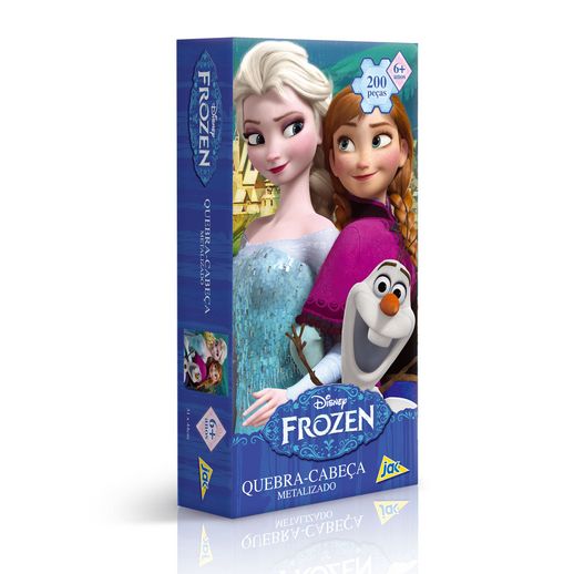 Frozen Quebra Cabeça Metalizado 200 Peças - Toyster