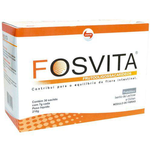 Frutooligossacarídeos em Pó FOSVITA - Vitafor - 30 Saches de 7g Cada
