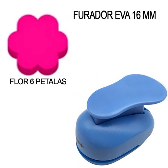 Furador de Papel e EVA Make Mais 16mm Flor 6 Pétalas