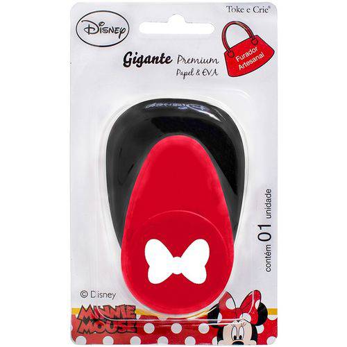 Furador Gigante Premium Disney Laço Minnie Mouse