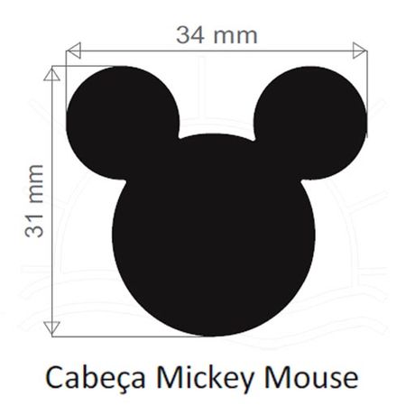 Furador Gigante Premium Toke e Crie - Mickey Mouse Cabeça Mickey Mouse