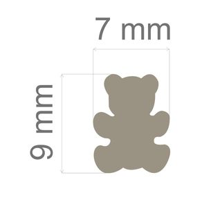 Furador Mini Urso Ref.12241-FMA46 Toke e Crie