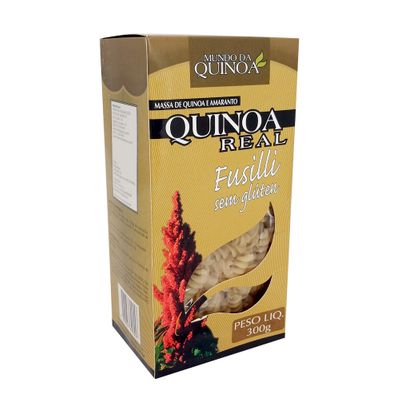 Fusilli Tradicional de Quinoa e Amaranto 300g - Mundo da Quinoa