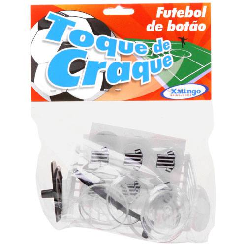 Futebol de Botão - Toque de Craque - Preto e Branco - Xalingo