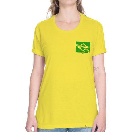 Futebol de Verdade - Camiseta Basicona Unissex-Amarela-G