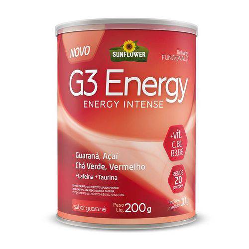 G3 Energy - 200g - Guaraná - Sunflower